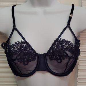 Victoria's Secret Navy Dragon Bra 34B